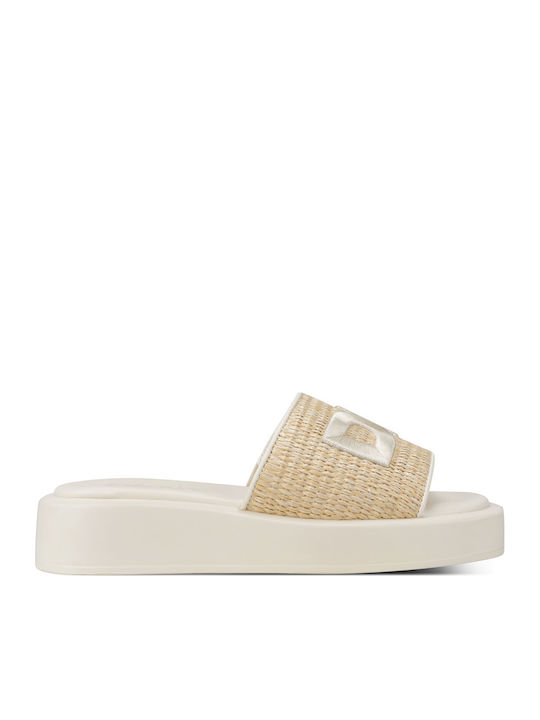 DKNY DKNY Damen Beigen Flatforms Sandalen