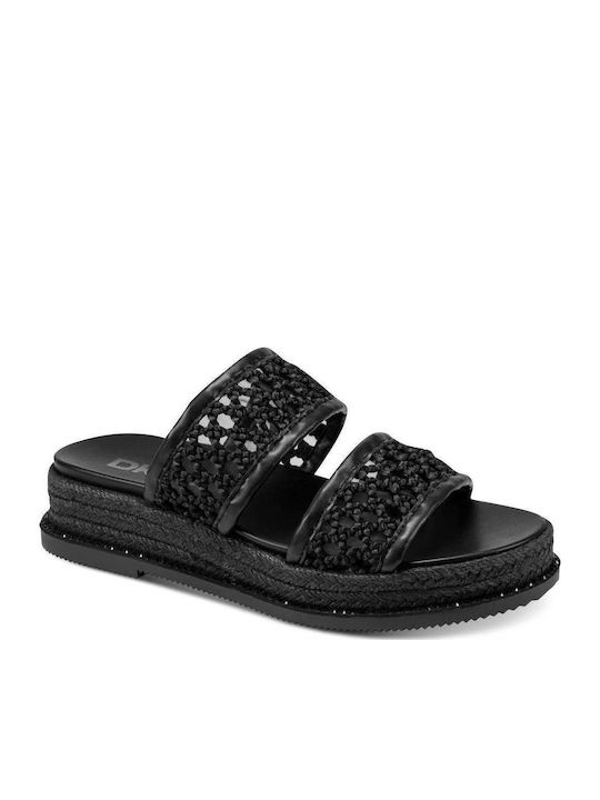 Women's Flat Sandals Flatforms Black
