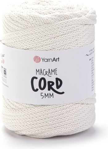 YarnArt Macrame Cord 5mm Μακραμέ Βαμβακερό Εκρού 85m 500gr