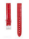 Tommy Hilfiger 679300270 Lederriemen Rot 14mm