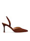 Heels with Stiletto Heel Brown