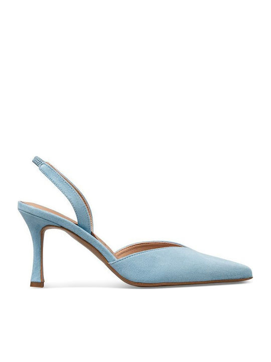Envie Shoes Обувки на Ток със Стелето Ток Сини