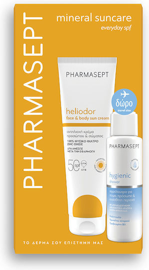 Pharmasept Heliodor Mineral Suncare Set with Sunscreen for Face & Body SPF50 2 Pieces