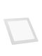 Avizar Square Led Panel 12w 16.7x16.7cm Recessed Ceiling Mount Extra Flat Design White