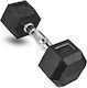 MDS 026-32.5kg Hexagon Rubber Dumbbell 1 x 32.5kg