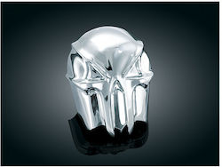 Kuryakyn Skull Horn Cover Chrome Frame Design Harley Davidson 92 Up
