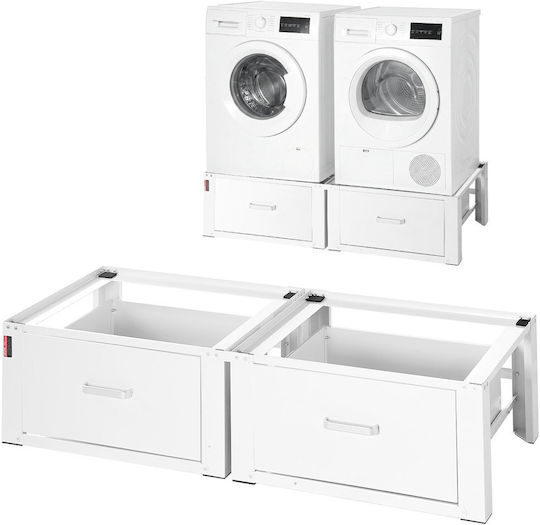 Vevor DCT2521INCH2CQUJT001V0 Βάση Πλυντηρίου/Στεγνωτηρίου από Μέταλλο με Συρτάρι 2τμχ