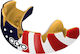 Mouthguard Opro Instant Custom Countries USA Mouthguard White Red Blue