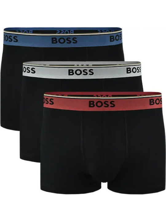 Boss Ανδρικά Μποξεράκια Μαύρο 3Pack