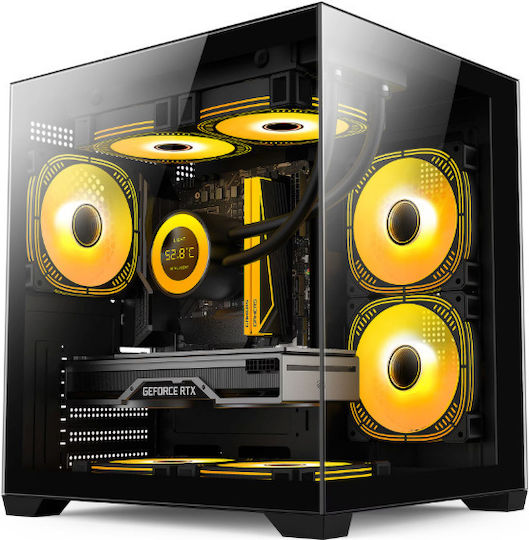 OptimX Titanium Ambra Calculatoare Desktop Utilizate Recondiționate Grad A Ryzen 5-5600X 16GB SSD W11 Pro
