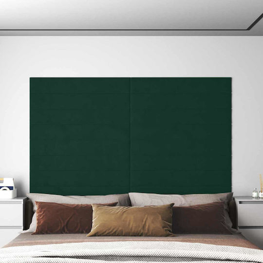 vidaXL Stoff Kopfstütze für Betten Grünes 90cm