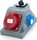 Construction Switchgear Type Combopol 16a/5 + Gs 230v + Connector 0-1 Surface Mounted Casing N110-01combo