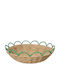 Kaemingk Coș Decorativ Metalic Verde 42x13cm