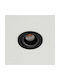 kelvo Metallic Recessed Spot with Built-in LED and Warm White Light White 8.5x8.5cm