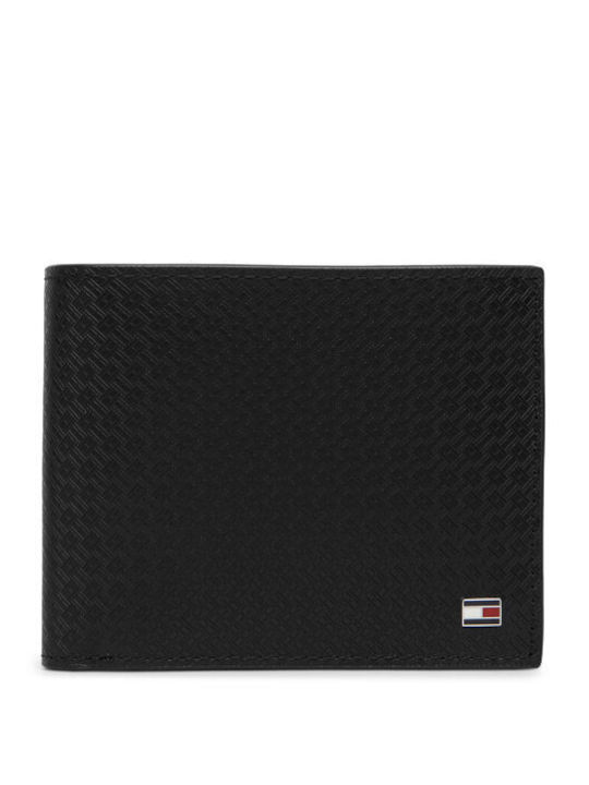 Th Emboss Кожен Мъжки Портфейл Черен