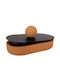 Iliadis General Use Storage Box with Cork Metallic Brown 17x10x18cm