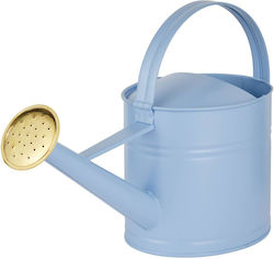 Zink Gießkanne 1,5l Offenes Blau Offenes Blaue Tiefe 35cm X Breite 14cm X Höhe 25cm