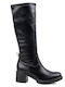 Women's Boots with Medium Heel Black