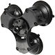 Ram Mounts Ram Twist-lock Triple Suction Cup Ball Base Size B Multicolor