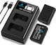 Set 2 Baterii Np-fw50 1300 Mah Încărcător Lcd Usb Sony Zv-e10 A6000 A6300 A6400 A6500 A5100 A5000 A7 A72 A7r A7r2 A7s2 7rm2 7sm2 7m2 A7r2 A7s2 55 Rx15 0 Ii Iii Iv Nex-3 5 6 7 Nex-f3