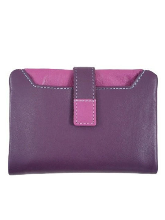 Klein Leder Damenbrieftasche Lila
