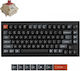Keychron V1 Ultra 8K V1U-D1 Безжична Гейминг Механична Клавиатура с Keychron Silk POM Червени Превключватели и RGB Осветление (Английски US)