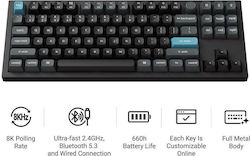 Keychron Q3 Ultra 8K Q3U-M1 Ασύρματο Gaming Μηχ...