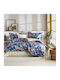 Class Home Collection Set Huse Pentru Pilote Duble Cu 4 Fețe De Pernă Și 1 Cearceaf 200x220cm Tonia Floral