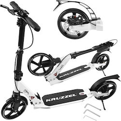 Kruzzel Kids Scooter Foldable 2-Wheel for 10+ Years White
