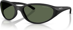 Arnette Black Sunglasses with Horn-Rimmed Frame