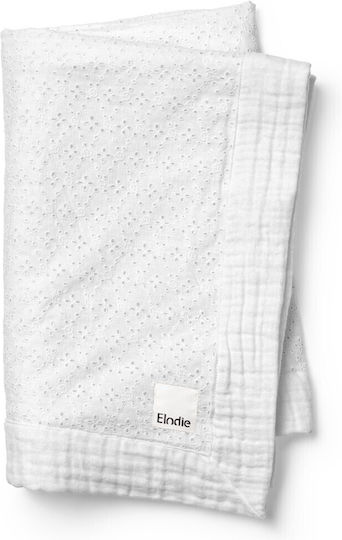 Elodie Details Κουβέρτα Αγκαλιάς & Λίκνου Λευκή 75x100εκ.