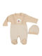 Annora Baby Beige Baby Bodysuit