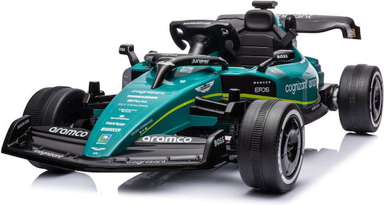 Formula 1 Aston Martin Μονοθέσιο με Τηλεκοντρόλ Licensed 12 Volt Πράσινο για 1+ Ετών