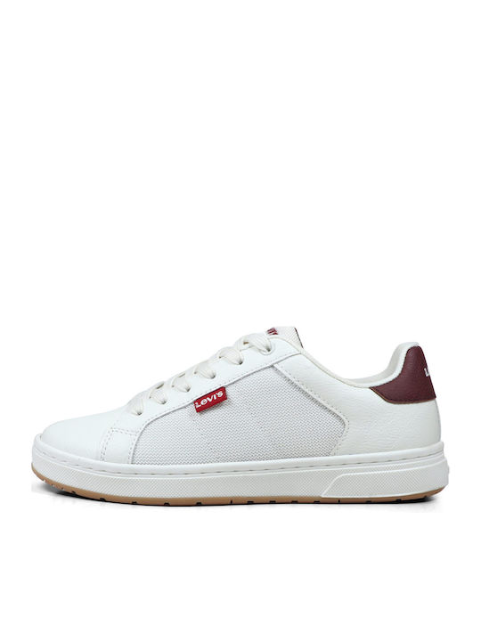 Levi's Piper Παιδικά Sneakers με Σκρατς Λευκά