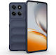 Amorus Silicone Blue Back Cover (Motorola Edge 60 Fusion)