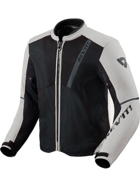Rev'IT GT-R 4 Air Καλοκαιρινό Ανδρικό Μπουφάν Μηχανής Softshell Silver/Black