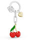 Metalmorphose Mtm406-01 Keychain Keyholder Foodie Nature Collection Cherry Heart