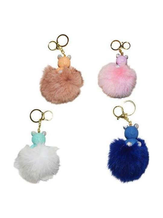 Malelis Keychain Teddy Bear Furry Ball 4 Designs 15026 Malelis Keychain Teddy Bear Furry Ball 4 Designs 15026