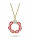 Victoria Cruz Victoria Cruz Necklace in Pink Gold Plated Silver Pink