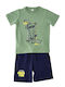 Kids Set with Shorts Summer 2 Pieces Green