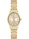 Ferro Men's Battery Watch With Gold Metal Bracelet