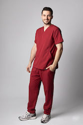Numascrubs Männliche Medizinische Bluse Burgundisch Numascrubs Männliche Medizinische Bluse Burgundisch