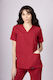 Numascrubs Female Medical Blouse Burgundy