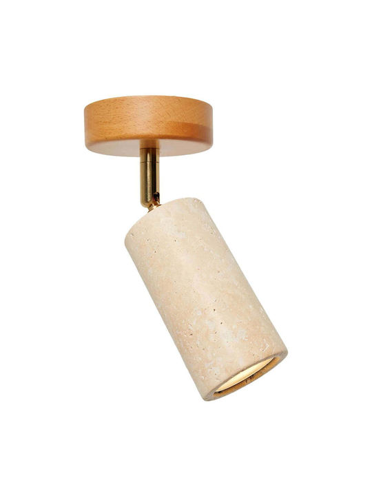 Opviq Nur Single Spot with GU10 Lamp Adapter in Brown Colour