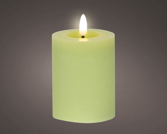 Kaemingk Decorative Table Lamp LED Warm White Wax Polish Candle 7x11.2cm