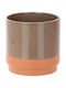 Atmosphera Ceramic Brown Plant Pot 13x13cm