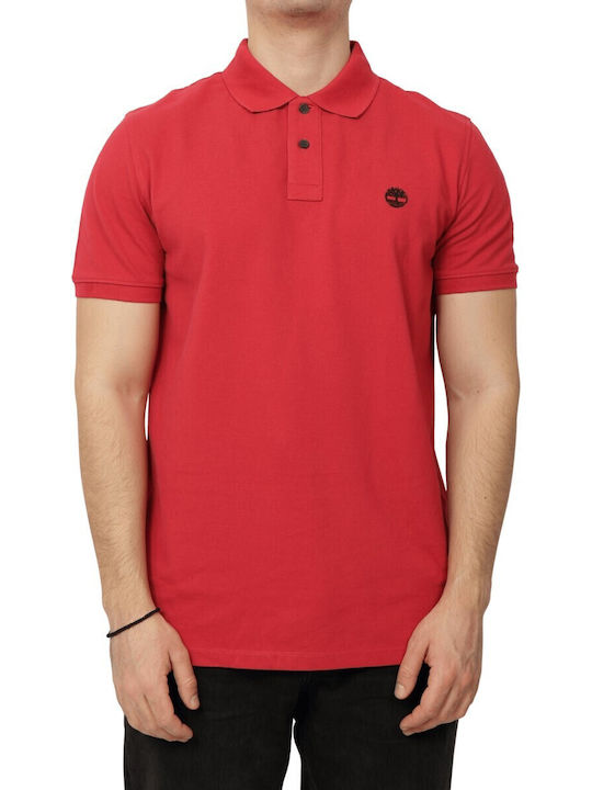 Timberland Polo Μπλούζα Κοντομάνικη Κόκκινο