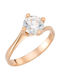 Ioannis Kosmima Single Stone Ring in 14K Rose Gold