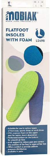 Mobiak Arch Work Insoles with Memory Foam 0814201 2 Pieces