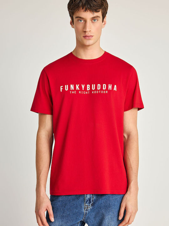 Funky Buddha T-shirt Κόκκινο